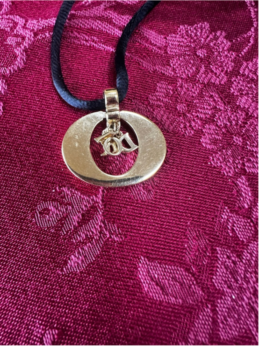 Women's Dior Black & Gold Charms & Choker Necklace - Picture 6 of 6